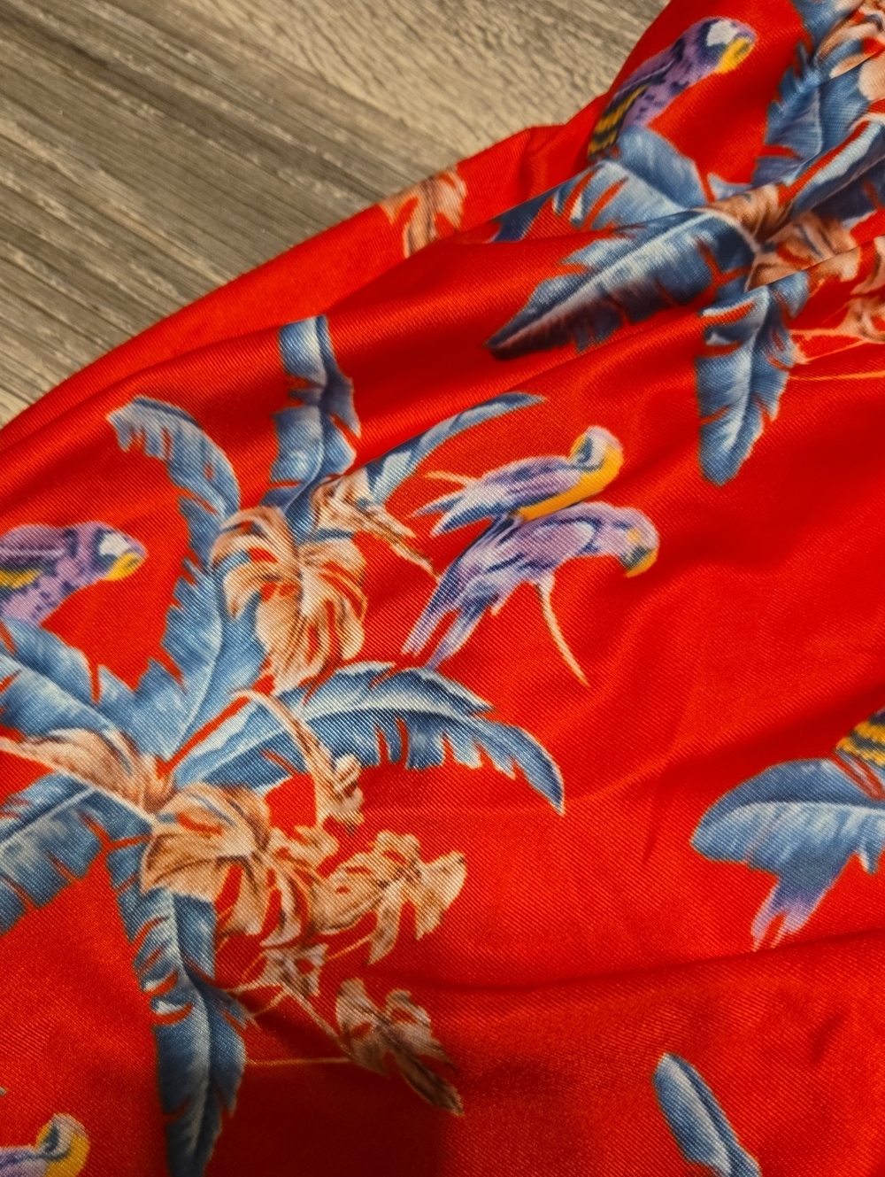 Semper Silkies Red Floral Shorts Sz Large - Picture 2 of 4